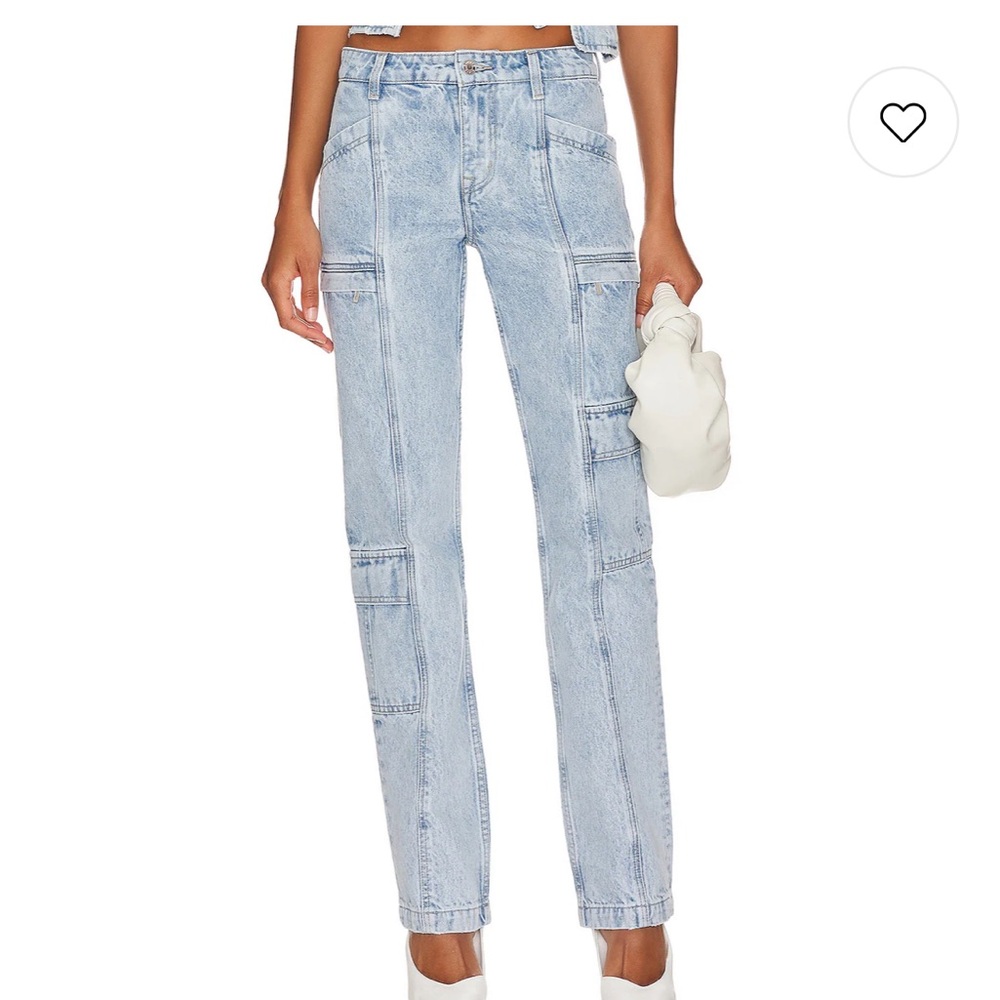 GRLFRND Naomi Low Rise Slim Cargo in Taos jeans